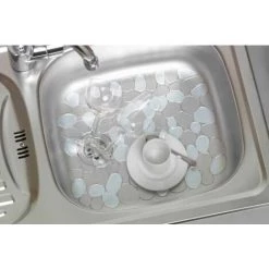 WENKO Fond D'évier Stone, Tapis D'évier De Protection Contre Les Rayures, Protection Vaisselle, Découpable, Plastique, 31 X 26 Cm, Transparent 6 WENKO Fond D'évier Stone, Tapis D'évier De Protection Contre Les Rayures, Protection Vaisselle, Découpable, Plastique, 31 X 26 Cm, Transparent -WENKO Soldes 16526125 2