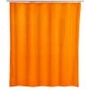 WENKO Rideau De Douche Antimoisissure, Rideau De Douche 180x200 Cm, Lavable En Machine Et Waterproof, 12 Anneaux Rideau De Douche En Plastique Blanc Inclus, 100% Polyester, 180x200 Cm, Orange -WENKO Soldes 16526131 1