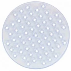 WENKO Fond D'évier Kristall, Tapis D'évier De Protection Contre Les Rayures, Protection Vaisselle, Plastique, ø31 Cm, Transparent