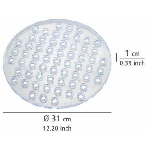 WENKO Fond D'évier Kristall, Tapis D'évier De Protection Contre Les Rayures, Protection Vaisselle, Plastique, ø31 Cm, Transparent 5 WENKO Fond D'évier Kristall, Tapis D'évier De Protection Contre Les Rayures, Protection Vaisselle, Plastique, ø31 Cm, Transparent – Image 3