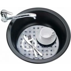 WENKO Fond D'évier Kristall, Tapis D'évier De Protection Contre Les Rayures, Protection Vaisselle, Plastique, ø31 Cm, Transparent 10 WENKO Fond D'évier Kristall, Tapis D'évier De Protection Contre Les Rayures, Protection Vaisselle, Plastique, ø31 Cm, Transparent -WENKO Soldes 16526134 4