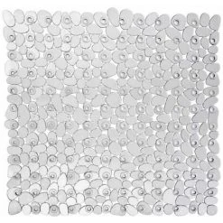 WENKO Tapis De Douche Antidérapant, Tapis De Douche, Paradise, PVC, 54x54 Cm, Transparent
