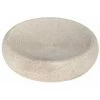 WENKO Porte Savon Goa, Porte Savon Rond, Polyrésine De Haute Qualité, Ø12,8x3,1 Cm, Beige
