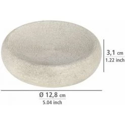WENKO Porte Savon Goa, Porte Savon Rond, Polyrésine De Haute Qualité, Ø12,8x3,1 Cm, Beige 9 WENKO Porte Savon Goa, Porte Savon Rond, Polyrésine De Haute Qualité, Ø12,8x3,1 Cm, Beige -WENKO Soldes 16526211 3