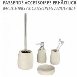 WENKO Distributeur Savon Liquide Goa, Capacité 210 Ml, Polyrésine, Ø 7,4x10,5 Cm, Beige 11 WENKO Distributeur Savon Liquide Goa, Capacité 210 Ml, Polyrésine, Ø 7,4x10,5 Cm, Beige -WENKO Soldes 16526216 5