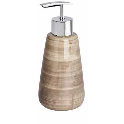 WENKO Distributeur Savon Liquide, Pottery, Capacité 360 Ml, Céramique Peinte à La Main, Ø 8x17,5 Cm, Sable 3 WENKO Distributeur Savon Liquide, Pottery, Capacité 360 Ml, Céramique Peinte à La Main, Ø 8x17,5 Cm, Sable