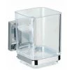WENKO Porte Brosse à Dent Mural Quadro, Gobelet Salle De Bain Vacuum-Loc® Fixation Sans Perçage, Repositionnable & Amovible Sans Résidus, Acier Inox - Plastique, 7,5x10x10 Cm Transparent - Brillant 2 WENKO Porte Brosse à Dent Mural Quadro, Gobelet Salle De Bain Vacuum-Loc® Fixation Sans Perçage, Repositionnable & Amovible Sans Résidus, Acier Inox - Plastique, 7,5x10x10 Cm Transparent - Brillant -WENKO Soldes 16526273 1