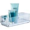 WENKO Etagère Murale Salle De Bain Quadro, Panier De Douche Fixation Sans Perçage Vacuum-Loc®, Repositionnable & Amovible Sans Résidus, Acier Inox - Plastique, 22,5x8,5x14 Cm, Brillant - Transparent -WENKO Soldes 16526301 1
