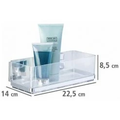 WENKO Etagère Murale Salle De Bain Quadro, Panier De Douche Fixation Sans Perçage Vacuum-Loc®, Repositionnable & Amovible Sans Résidus, Acier Inox - Plastique, 22,5x8,5x14 Cm, Brillant - Transparent 11 WENKO Etagère Murale Salle De Bain Quadro, Panier De Douche Fixation Sans Perçage Vacuum-Loc®, Repositionnable & Amovible Sans Résidus, Acier Inox - Plastique, 22,5x8,5x14 Cm, Brillant - Transparent -WENKO Soldes 16526301 5