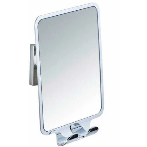 WENKO Miroir Anti Buée Quadro, Miroir Cosmétique Vacuum-Loc® Fixation Sans Perçage, Repositionnable & Amovible Sans Résidus, Plastique, 8x14x19.5 Cm, Brillant 3 WENKO Miroir Anti Buée Quadro, Miroir Cosmétique Vacuum-Loc® Fixation Sans Perçage, Repositionnable & Amovible Sans Résidus, Plastique, 8x14x19.5 Cm, Brillant