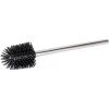 WENKO Brosse Wc Silicone De Rechange, Tête Brosse WC Noire Avec Manche Acier Inox, Silicone, Ø 8,5x35 Cm, Noir - Chromé -WENKO Soldes 16526396 1