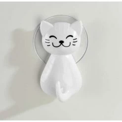 WENKO Crochet à Ventouse Chat Blanc 9 WENKO Crochet à Ventouse Chat Blanc -WENKO Soldes 16526402 4