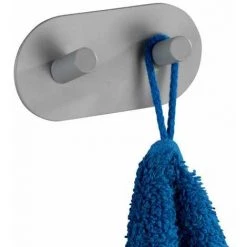 WENKO Crochet Mural Duo Gris Mat 8 WENKO Crochet Mural Duo Gris Mat -WENKO Soldes 16526442 3