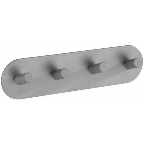 WENKO Réglette De 4 Crochets Quadro Gris Mat 4 WENKO Réglette De 4 Crochets Quadro Gris Mat – Image 2