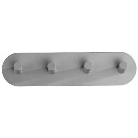 WENKO Réglette De 4 Crochets Quadro Gris Mat 5 WENKO Réglette De 4 Crochets Quadro Gris Mat – Image 3