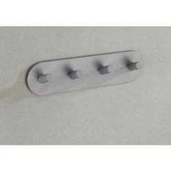 WENKO Réglette De 4 Crochets Quadro Gris Mat 10 WENKO Réglette De 4 Crochets Quadro Gris Mat -WENKO Soldes 16526446 4