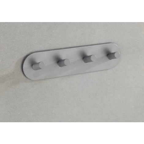 WENKO Réglette De 4 Crochets Quadro Gris Mat 6 WENKO Réglette De 4 Crochets Quadro Gris Mat – Image 4