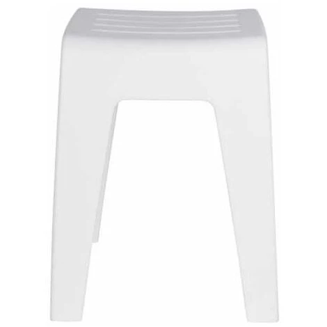 WENKO Tabouret Salle De Bain Blanc Kumba, Tabouret Douche, Plastique, 38x47x32 Cm, Blanc 5 WENKO Tabouret Salle De Bain Blanc Kumba, Tabouret Douche, Plastique, 38x47x32 Cm, Blanc – Image 3