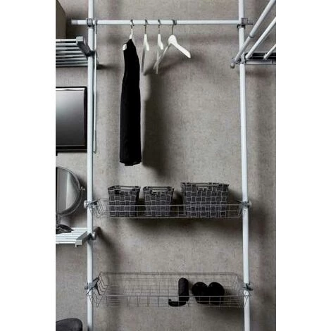 WENKO Panier De Rangement Avec Poignée Métallique Fedra M, Corbeille De Rangement Salle De Bain, Polypropylène, 24x17x15 Cm, Anthracite 4 WENKO Panier De Rangement Avec Poignée Métallique Fedra M, Corbeille De Rangement Salle De Bain, Polypropylène, 24x17x15 Cm, Anthracite – Image 2