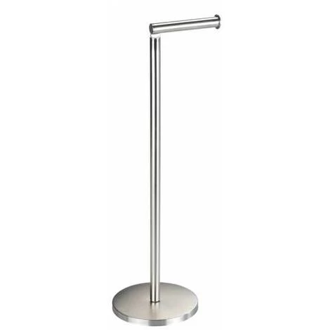 WENKO Support Papier Toilette 2en1, Porte Papier Toilette Et Dérouleur Papier Toilette, Acier Inox, 21x55x17 Cm, Mat 3 WENKO Support Papier Toilette 2en1, Porte Papier Toilette Et Dérouleur Papier Toilette, Acier Inox, 21x55x17 Cm, Mat