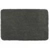 WENKO Tapis De Bain Belize, Tapis Salle De Bain, épais Et Confortable, Polyester Microfibre, 55x65 Cm, Gris