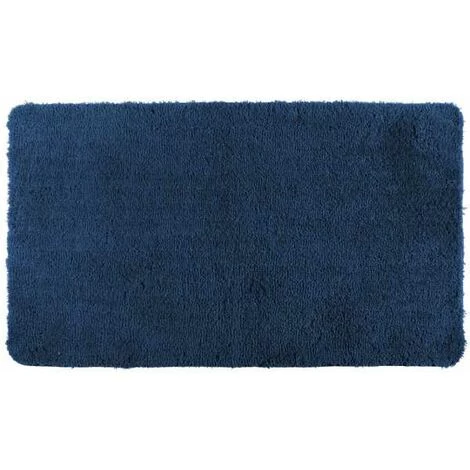 WENKO Tapis De Bain Belize, Tapis Salle De Bain, épais Et Confortable, Polyester Microfibre, 55x65 Cm, Bleu 3 WENKO Tapis De Bain Belize, Tapis Salle De Bain, épais Et Confortable, Polyester Microfibre, 55x65 Cm, Bleu