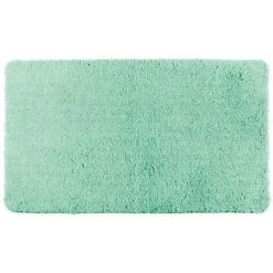 WENKO Tapis De Bain Belize, Tapis Salle De Bain, épais Et Confortable, Polyester Microfibre, 60x90 Cm, Turquoise