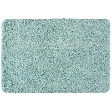 WENKO Tapis De Bain Mélange, Tapis Salle De Bain, 30 Mm D'épaisseur, Polyester Microfibre, 60x90 Cm, Turquoise 3 WENKO Tapis De Bain Mélange, Tapis Salle De Bain, 30 Mm D'épaisseur, Polyester Microfibre, 60x90 Cm, Turquoise
