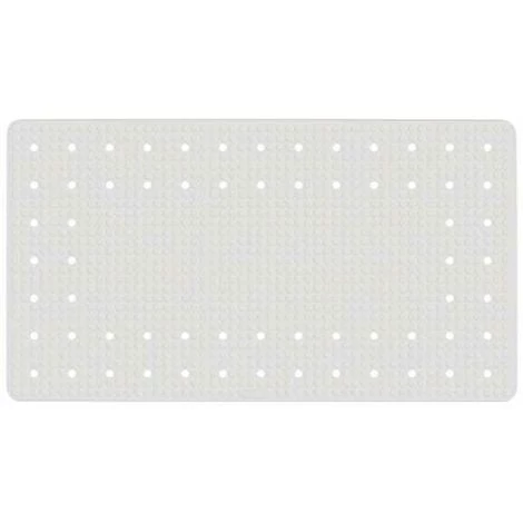 WENKO Tapis De Baignoire Mirasol, Tapis De Bain Antidérapant, Caoutchouc, 69x39 Cm, Blanc 3 WENKO Tapis De Baignoire Mirasol, Tapis De Bain Antidérapant, Caoutchouc, 69x39 Cm, Blanc