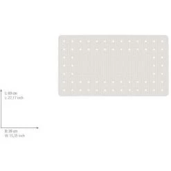 WENKO Tapis De Baignoire Mirasol, Tapis De Bain Antidérapant, Caoutchouc, 69x39 Cm, Blanc 9 WENKO Tapis De Baignoire Mirasol, Tapis De Bain Antidérapant, Caoutchouc, 69x39 Cm, Blanc -WENKO Soldes 16526793 4