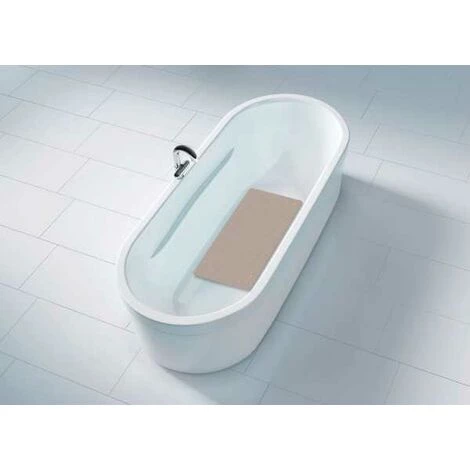 WENKO Tapis De Baignoire Mirasol, Tapis De Bain Antidérapant, Caoutchouc, 69x39 Cm, Taupe 5 WENKO Tapis De Baignoire Mirasol, Tapis De Bain Antidérapant, Caoutchouc, 69x39 Cm, Taupe – Image 3