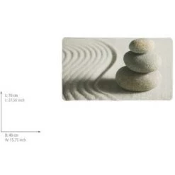 WENKO Tapis De Baignoire Sand And Stone, Tapis De Bain Antidérapant, Plastique, 70x40 Cm, Multicolore 10 WENKO Tapis De Baignoire Sand And Stone, Tapis De Bain Antidérapant, Plastique, 70x40 Cm, Multicolore -WENKO Soldes 16526805 4