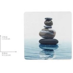 WENKO Tapis De Douche Meditation, Tapis De Bain Antidérapant, Plastique, 54x54 Cm, Multicolore -WENKO Soldes 16526810 4