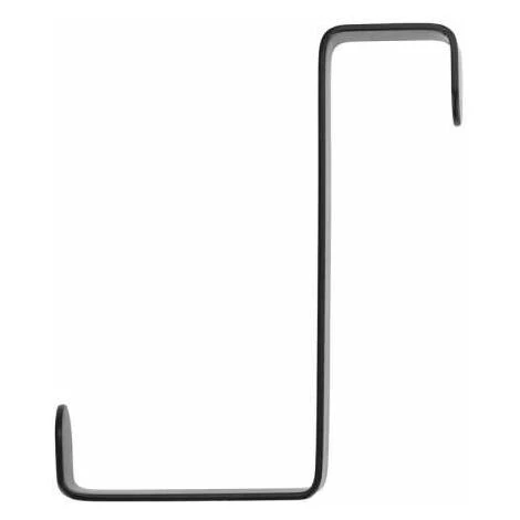 WENKO Crochet De Porte, Patère De Porte à Suspendre, Pour La Cuisine Et Salle De Bain, Lot De 4, Acier, 7,6x1,2x6 Cm, Noir 5 WENKO Crochet De Porte, Patère De Porte à Suspendre, Pour La Cuisine Et Salle De Bain, Lot De 4, Acier, 7,6x1,2x6 Cm, Noir – Image 3