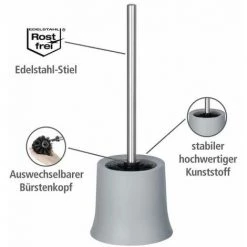 WENKO Brosse WC Basic Gris - Brosse WC Noire, Excellent Rapport Qualité/Prix, Polypropylène, 14x38x14 Cm, Gris 8 WENKO Brosse WC Basic Gris - Brosse WC Noire, Excellent Rapport Qualité/Prix, Polypropylène, 14x38x14 Cm, Gris -WENKO Soldes 16526834 2