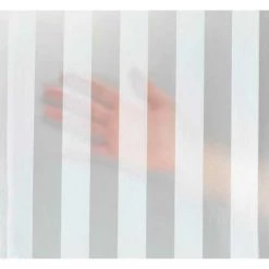 WENKO Rideau De Douche Frozen, Rideau De Douche 180x200 Cm, Imperméable à L'eau, 12 Anneaux Rideau De Douche En Plastique Blanc Inclus, PEVA Matériau Recyclé Et Recyclable, 180x200 Cm, Gris -WENKO Soldes 16526855 2