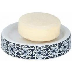 WENKO Porte Savon Rond Murcia, Porte Savon Céramique Effet Carreaux De Ciment, Ø 11x2,5 Cm, Bleu - Blanc 8 WENKO Porte Savon Rond Murcia, Porte Savon Céramique Effet Carreaux De Ciment, Ø 11x2,5 Cm, Bleu - Blanc -WENKO Soldes 16526861 3
