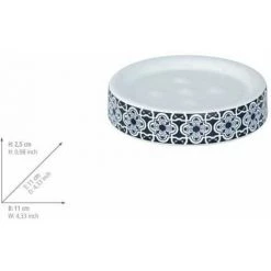 WENKO Porte Savon Rond Murcia, Porte Savon Céramique Effet Carreaux De Ciment, Ø 11x2,5 Cm, Bleu - Blanc 9 WENKO Porte Savon Rond Murcia, Porte Savon Céramique Effet Carreaux De Ciment, Ø 11x2,5 Cm, Bleu - Blanc -WENKO Soldes 16526861 4