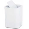 WENKO Poubelle Salle De Bain Oria, Petite Poubelle Capacité 7L, Plastique Sans BPA, 19,5x25x19,5 Cm, Blanc 2 WENKO Poubelle Salle De Bain Oria, Petite Poubelle Capacité 7L, Plastique Sans BPA, 19,5x25x19,5 Cm, Blanc -WENKO Soldes 16526886 1