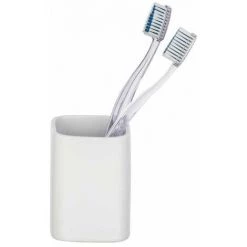 WENKO Porte Brosse à Dent Hexa, Gobelet Salle De Bain, Céramique, 6,5x9x6,5 Cm, Blanc 8 WENKO Porte Brosse à Dent Hexa, Gobelet Salle De Bain, Céramique, 6,5x9x6,5 Cm, Blanc -WENKO Soldes 16526887 3