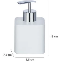 WENKO Distributeur Savon Liquide Hexa, Capacité 290 Ml, Céramique, 7,5x13x8,5 Cm, Blanc 9 WENKO Distributeur Savon Liquide Hexa, Capacité 290 Ml, Céramique, 7,5x13x8,5 Cm, Blanc -WENKO Soldes 16526888 3