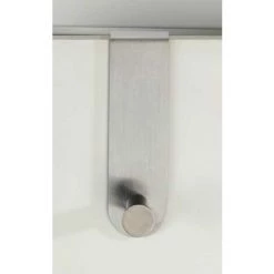 WENKO Patère Porte Manteau Celano, Patère De Porte à Suspendre, Fixation Sans Perçage, Crochet Porte Manteaux à Suspendre Aux Portes D'épaissur 2 Cm, Acier Inoxydable, 4x14x6 Cm, Mat -WENKO Soldes 16526904 4