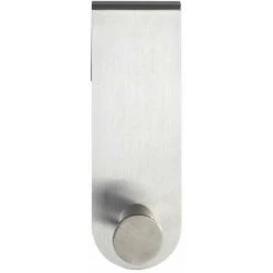 WENKO Patère Porte Serviette Celano, Patère De Porte à Suspendre, Fixation Sans Perçage, Crochet Porte Manteaux à Suspendre à La Paroi De Douche, Acier Inoxydable, 4x12,5x5 Cm, Mat