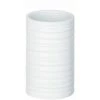 WENKO Porte Brosse à Dent Mila, Gobelet Brosse à Dent, Céramique, Ø 6,5x10,5 Cm, Blanc -WENKO Soldes 16526907 1