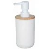 WENKO Distributeur Savon Liquide Posa, Capacité 330 Ml, Plastique - Bambou, 7x16,5x8 Cm, Blanc 2 WENKO Distributeur Savon Liquide Posa, Capacité 330 Ml, Plastique - Bambou, 7x16,5x8 Cm, Blanc -WENKO Soldes 16527047 1