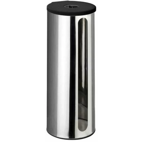 WENKO Stockeur Papier Toilette Detroit, Rangement Porte Papier Toilette Mural Fixation Sans Perçage Turbo-Loc® , 3 Rouleaux, Acier Inox, 13,5x36x14 Cm, Brillant 3 WENKO Stockeur Papier Toilette Detroit, Rangement Porte Papier Toilette Mural Fixation Sans Perçage Turbo-Loc® , 3 Rouleaux, Acier Inox, 13,5x36x14 Cm, Brillant