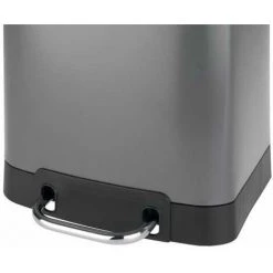 WENKO Poubelle Salle De Bain à Pédale Avec Frein De Chute Easy-Close Studio, Petite Poubelle Capacité 6L, Acier, 23x32x22,5 Cm, Gris Mat 11 WENKO Poubelle Salle De Bain à Pédale Avec Frein De Chute Easy-Close Studio, Petite Poubelle Capacité 6L, Acier, 23x32x22,5 Cm, Gris Mat -WENKO Soldes 16527083 5