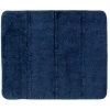 WENKO Tapis De Bain Steps, Tapis De Salle De Bain Antidérapant, épais, Polyester, 55x65 Cm, Bleu Marine