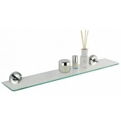 WENKO Etagère Salle De Bain Murale Arcole, Tablette De Rangement, Power-Loc® Fixation Sans Perçage, Verre, 60x5,8x13 Cm, Chromé 9 WENKO Etagère Salle De Bain Murale Arcole, Tablette De Rangement, Power-Loc® Fixation Sans Perçage, Verre, 60x5,8x13 Cm, Chromé -WENKO Soldes 16527131 3