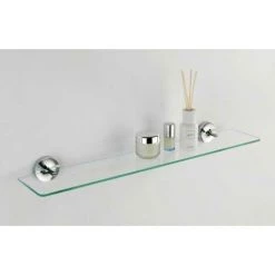 WENKO Etagère Salle De Bain Murale Arcole, Tablette De Rangement, Power-Loc® Fixation Sans Perçage, Verre, 60x5,8x13 Cm, Chromé 10 WENKO Etagère Salle De Bain Murale Arcole, Tablette De Rangement, Power-Loc® Fixation Sans Perçage, Verre, 60x5,8x13 Cm, Chromé -WENKO Soldes 16527131 4